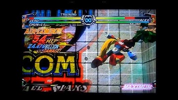 Tatsunoko vs Capcom UAS - Zero unique combo 11