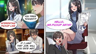 [Manga Dub] I went to get some 'experience' before the job interview, but the interviewee was...