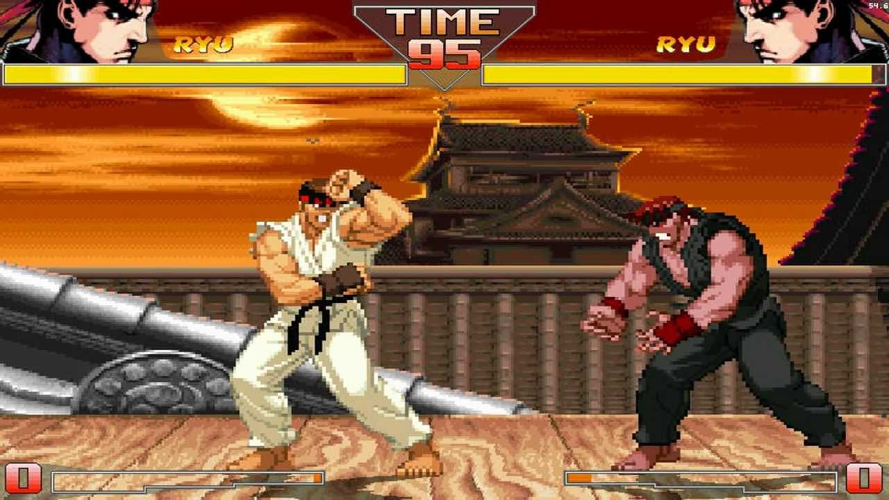 Hd Ryu Mugen Fighter Hd Mugen Ryu Vs Evil Ryu Gameplay Footage.