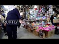 Syria: Shoppers pack public markets in Damascus as lockdown eases