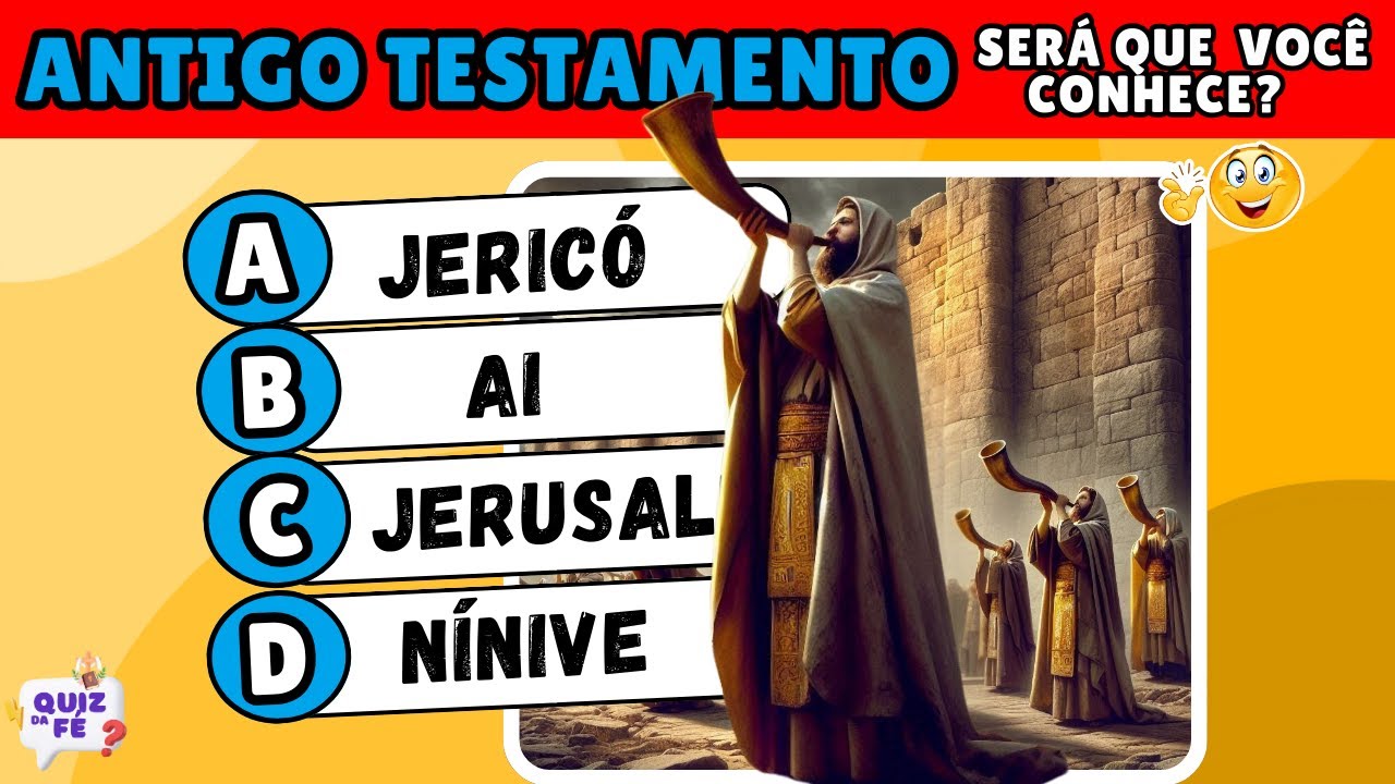 40 PERGUNTAS BÍBLICAS DO ANTIGO TESTAMENTO | SÓ 10% ACERTAM TODAS! QUIZ BÍBLICO