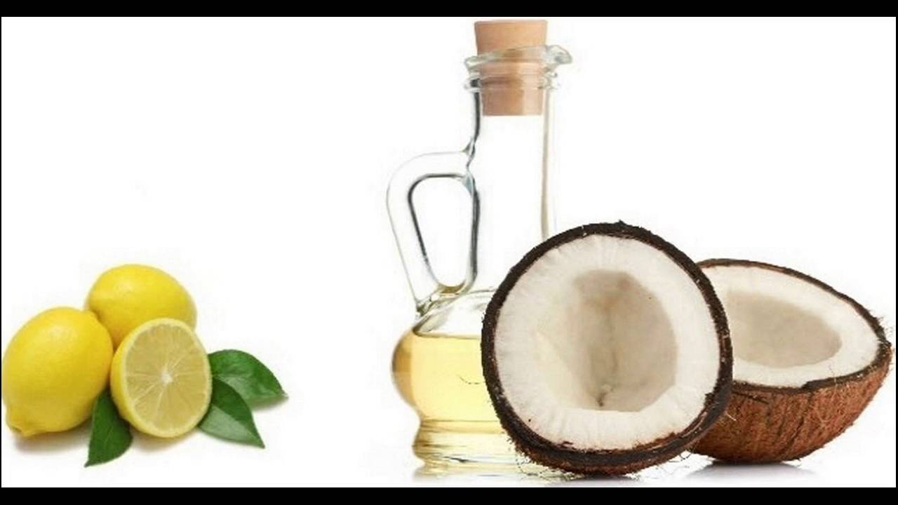 Homemade Lemon Juice And Coconut Oil Mask Helps To Treat Dandruff In