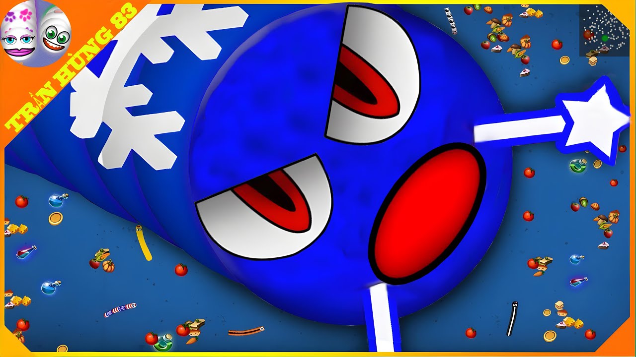 🐍WORMSZONE.IO | GIANT SLITHER SNAKE TOP 01 / Epic Worms Zone Best Gameplay! | Trần Hùng 83