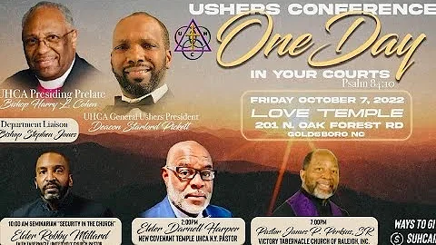 UHCA Usher's Convention Seminar w/ Elder Robbie Mi...