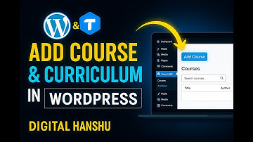 How to Add Courses & Curriculum in WordPress Using Tutor LMS | Step-by-Step Tutorial (2025)