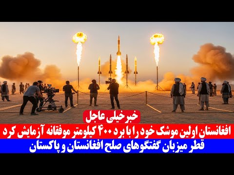 خبر خیلی عاجل افغانستان اولین موشک خود را با برد 400 کیلومتر موفقانه آزمایش کرد