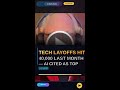 Tech Layoffs Hit 40,000 Last Month — AI Cited as Top Cause #Shorts