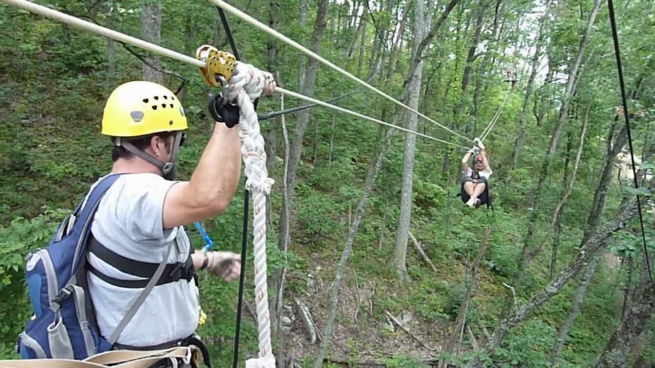 Zipline adventure (Asheville, NC) YouTube