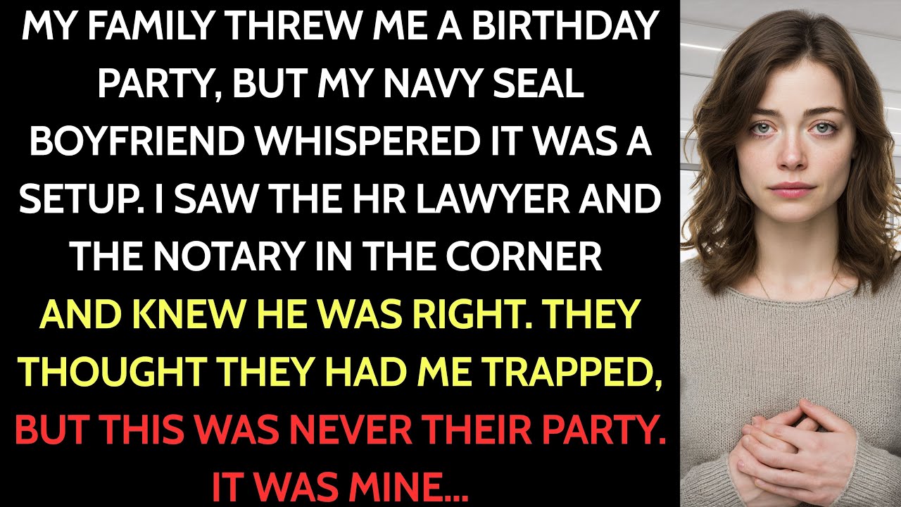 I Thought It Was Just a Family Party, Until My SEAL Said, “This Isn’t a Birthday… It’s a Setup.”
