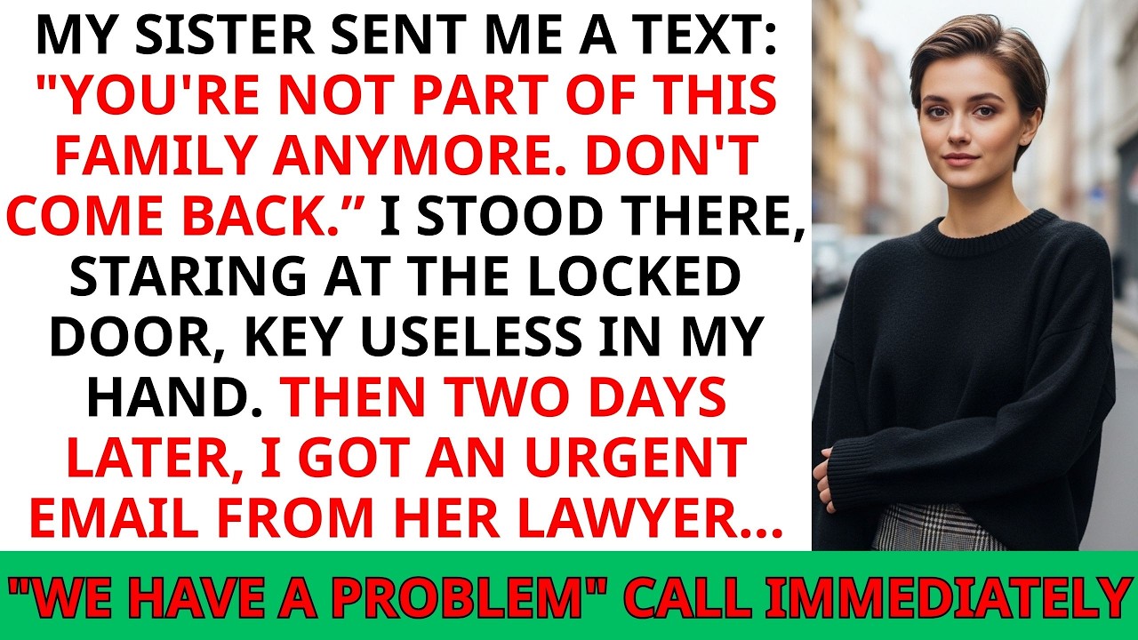 My Sister Locked Me Out and Said I Had No Home Anymore — Then Her Lawyer Contacted Me