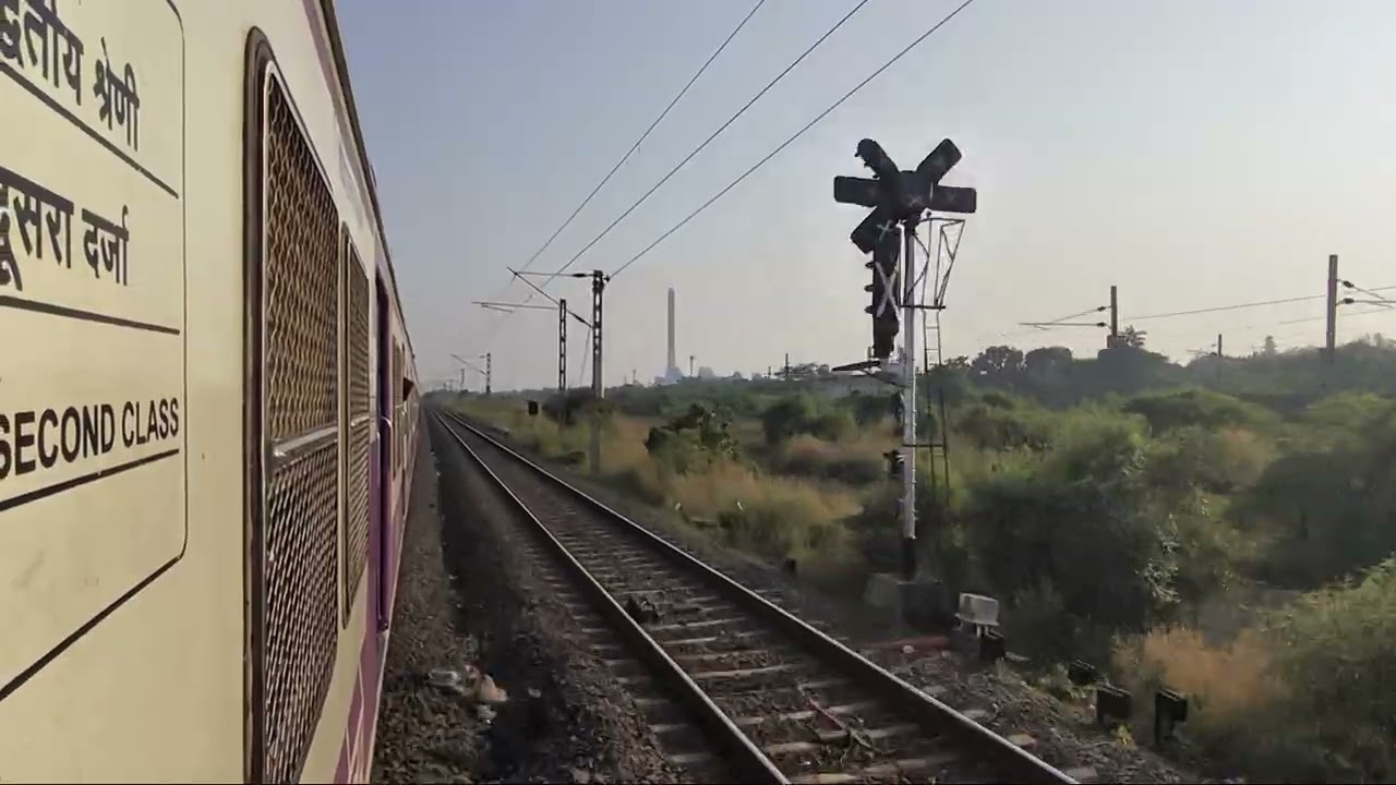 Bombardier EMU Crazy Acceleration from 10 to 110 Kmph at Dahanu Road!