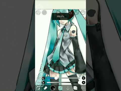 當我把初音未來改成人類💀畫的不好致歉||#初音未來 #ooc致歉 #畫畫