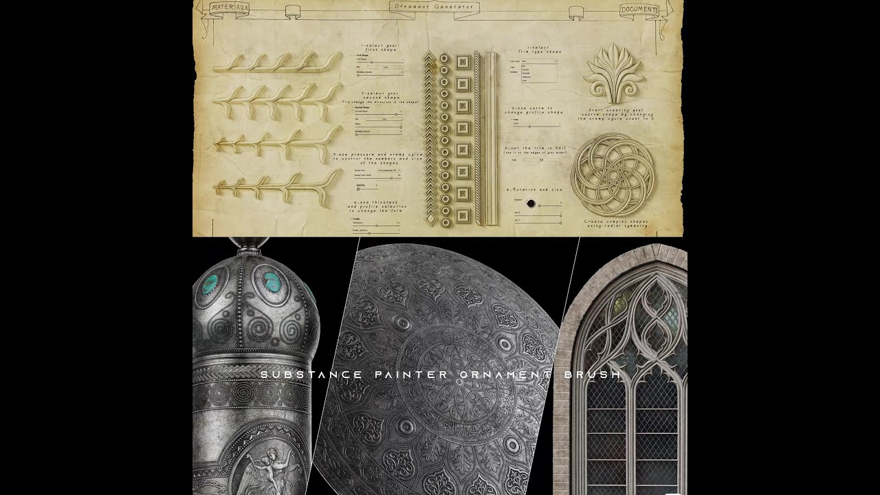 Master the Ornament Path Tool in Substance 3D Painter for Stunning Game Art #DigitalArt #GameDesign