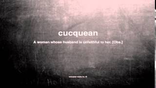 What does cucquean mean