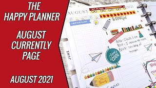 Currently Page || August 2021 || Classic Happy Planer