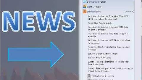SolidWorks 2009 - Tip 001 - Turning Off RSS Feeds - Prism Engineering