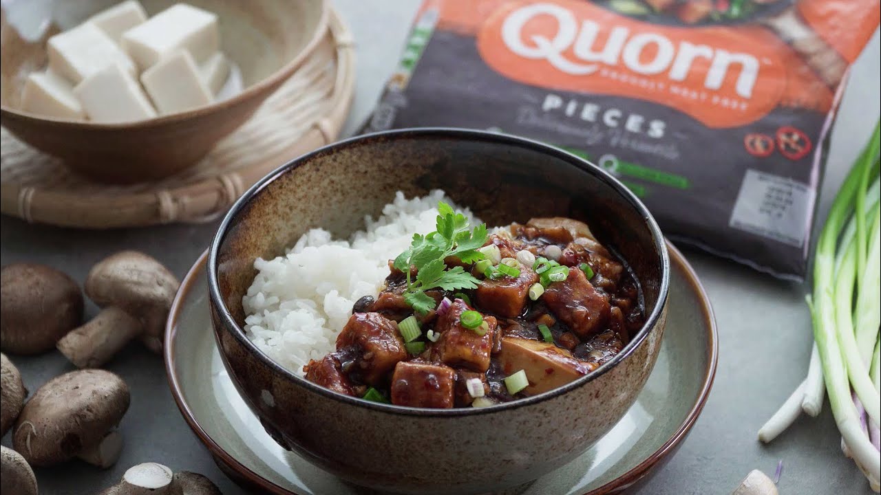 Ma Po Tofu on Steamed Rice with Quorn Meat Free Pieces | By Chef Sam ...