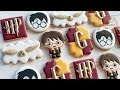 How to Make & Decorate HARRY POTTER  Cookies - Gryffindor Decorated Cookies