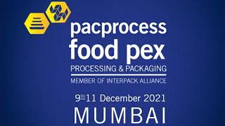 pacprocess & food pex Mumbai taking place from 09 – 11 December 2021
