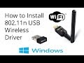 How to Install 802.11n USB Wireless Driver