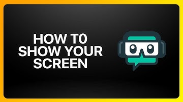 How To Show Your Screen On Streamlabs Tutorial