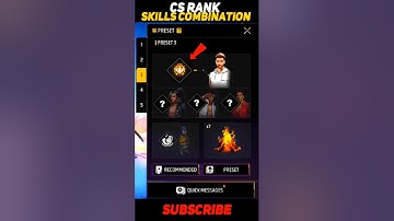 best character skill for cs rank after ob42 update | cs rank character combination #freefire #shorts