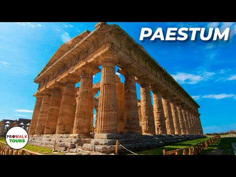 Greek Ruins Walking Tour - Paestum, Italy [4K/60fps]