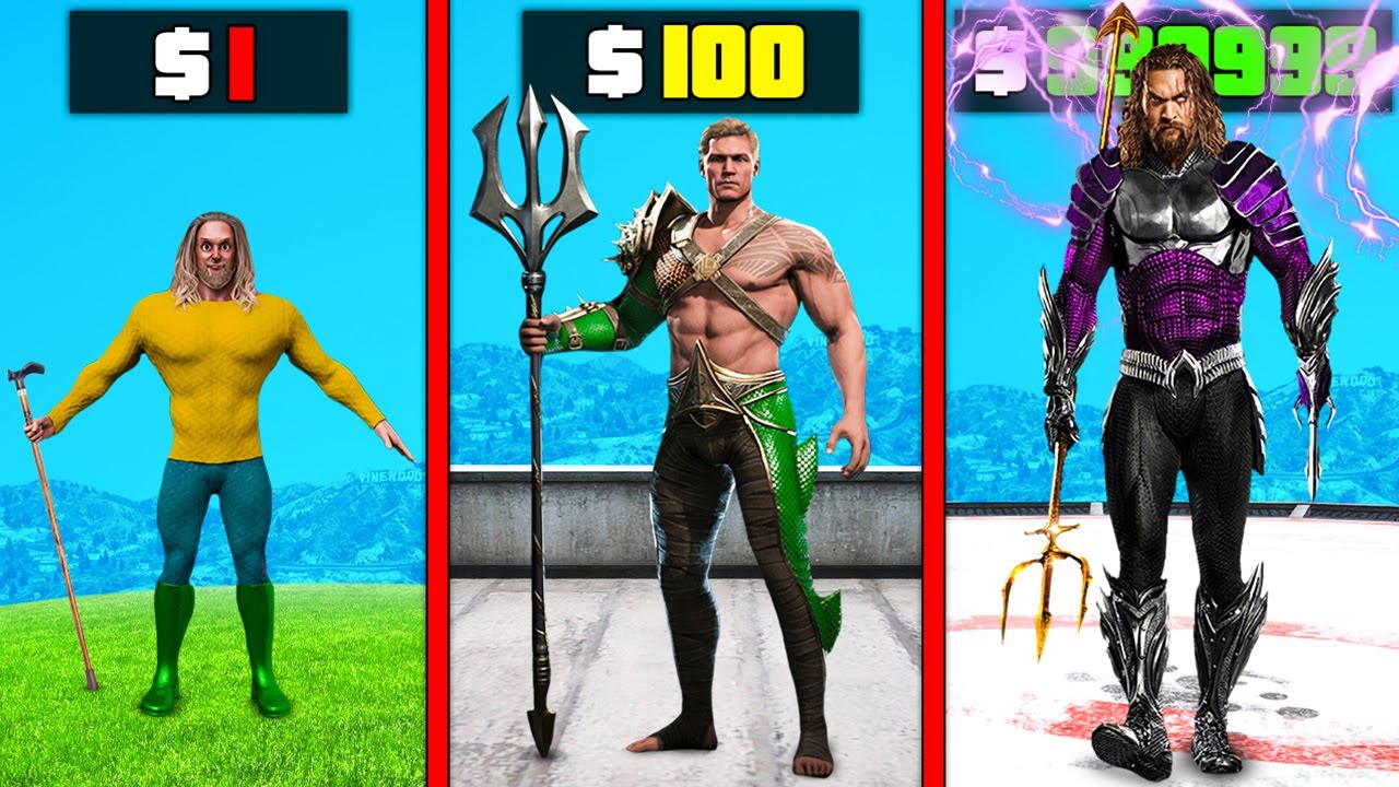АКВАМЕН от $1 до $1 000 000 000 в GTA 5