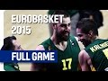 Serbia v Lithuania - Semi-Final - Full Game - Eurobasket 2015