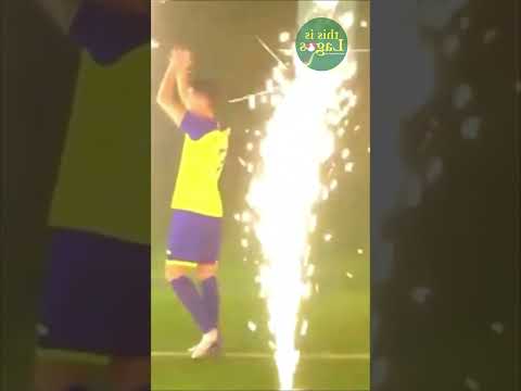 Moment Cristiano Ronaldo CR7 is officially unveiled as a player of Saudi Arabian club side Al Nassr