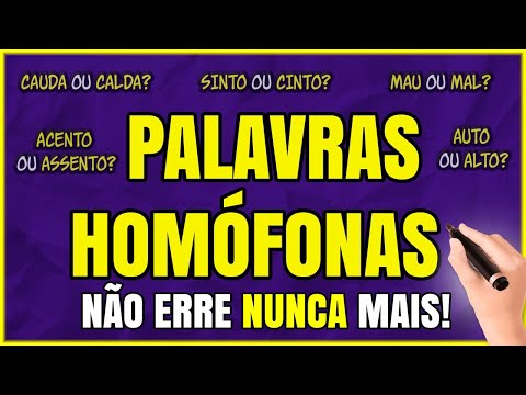 Vídeo: Quais são algumas palavras homófonas?