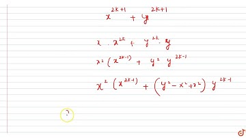 `x^(2n-1)+y^(2n-1)` is divisible by `x+y`