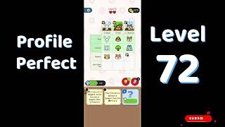 Profile Perfect Level 72 Walkthrough | Brain IQ Investigation Puzzle Game 🕵️‍♂️📱 | SolutionGuruji