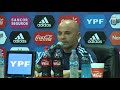 Conferencia de Prensa: Jorge Sampaoli - DT  Selección de Fútbol post partido contra Perú