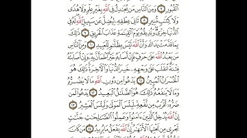 سورة الحج من ٦ إلى ١٥ مكررة