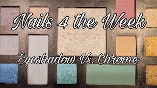 Eye Shadow as a Chrome Powder?  Will it work Let's test out this nail art