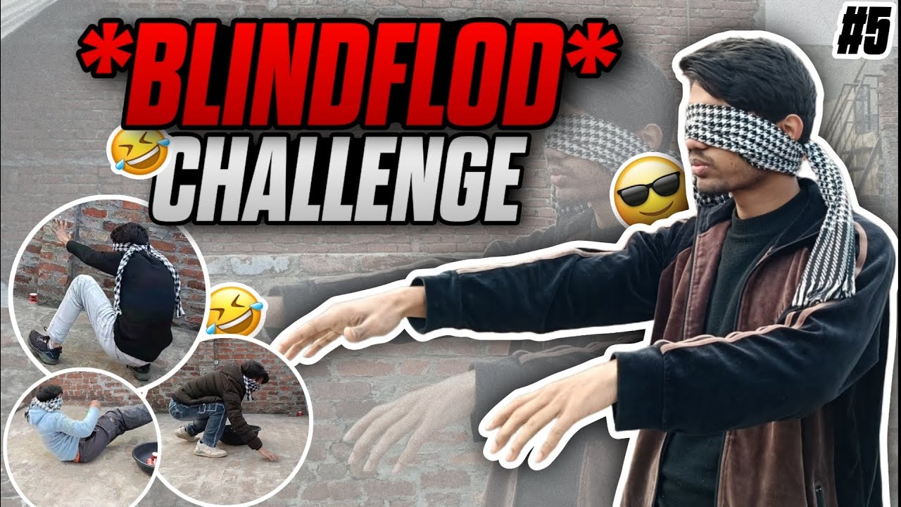 Blind Fold Challenge 😳 Collect the Cup | The ChallengeHub | 