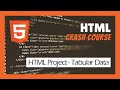 HTML Project - Tabular Data | HTML Crash Course for Beginners