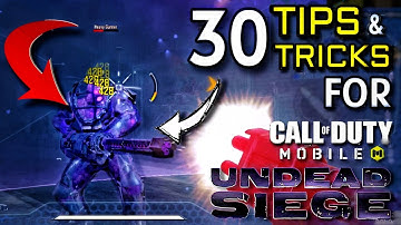 30 TIPS AND TRICKS TO WIN UNDEAD SIEGE CODM | Undead Siege Hard Mode | In Hindi