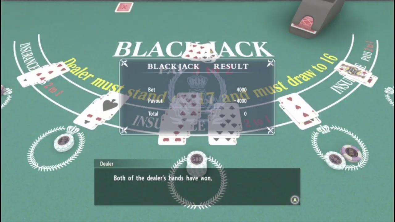 Playing Yakuza kiwami 2 blackjack until I win YouTube