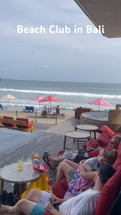 Sipping cocktails with a view at Kudeta Beach Club Bali #balilife #balibeach #kudeta #balitravelvlog