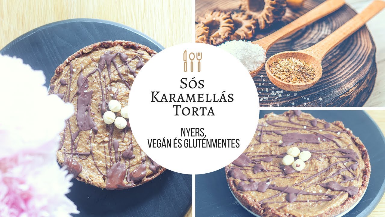 Sós karamellás torta (nyers, vegán)