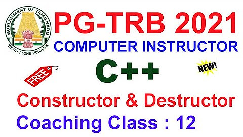 Computer Instructor 💥C++ Class 12 | Constructor and Destructor  | VIBRANT ONLINE ACADEMY