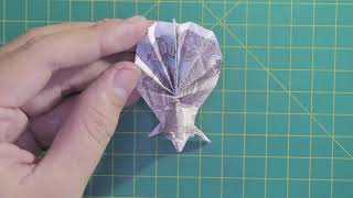 How to make a money origami swan easy