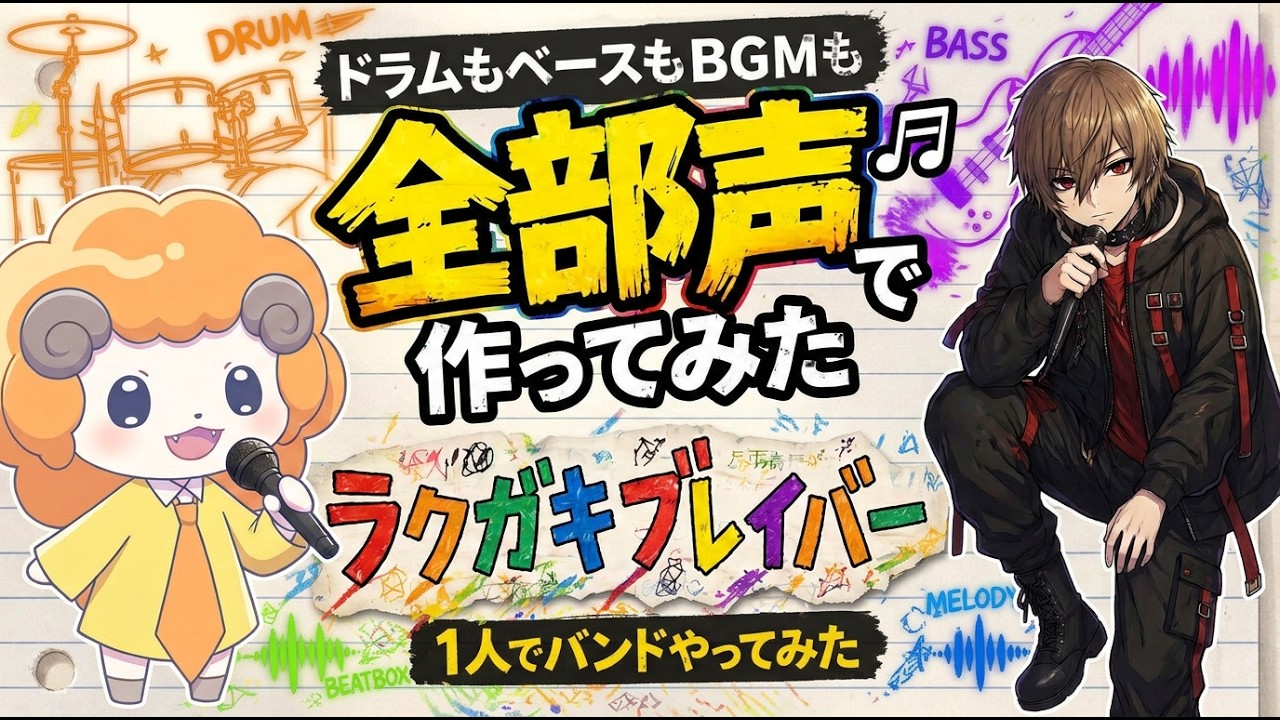 Ver 【これ全部“声だけ”って信じられる?】オリジナル曲(ラクガキブレイバー)【ペーパーノヴァ】 no YouTube Ver 【これ全部“声だけ”って信じられる?】オリジナル曲(ラクガキブレイバー)【ペーパーノヴァ】 no YouTube
