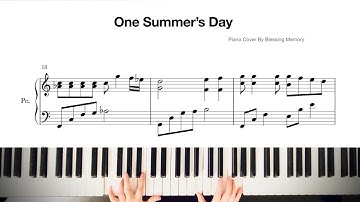 Thumbnail of Joe Hisaishi-One Summer’s Day- Spirited Away-Piano Cover +Sheet Music