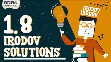 [1.8] - Problems in general Physics by I E Irodov: Solution by Saket Sir