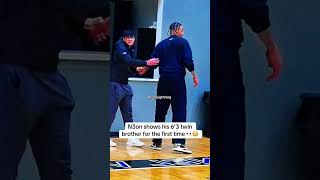 N3on shows his 6’3 twin brother for the first time 👀😳 #n3on