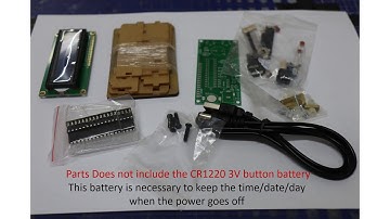 1602 LCD 3 channel Alarm DIY Clock Kit Time