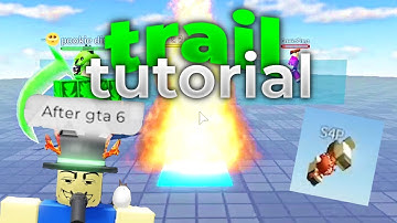 How to make TRAILS in Obby Creator!